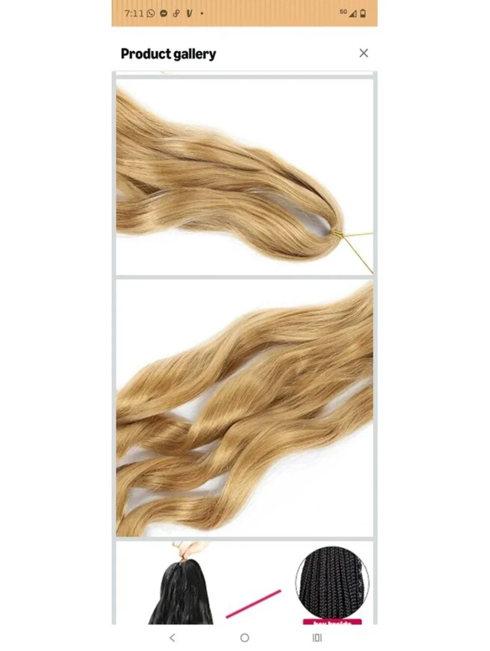 French Curly Braiding Hair French Curls Bouncy Braiding Hair Synthetic Hair ]